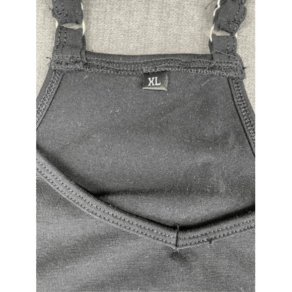 Athletic Romper Dress Built In Shorts Size XL Black Athleisure Sporty Casual - Picture 5 of 8